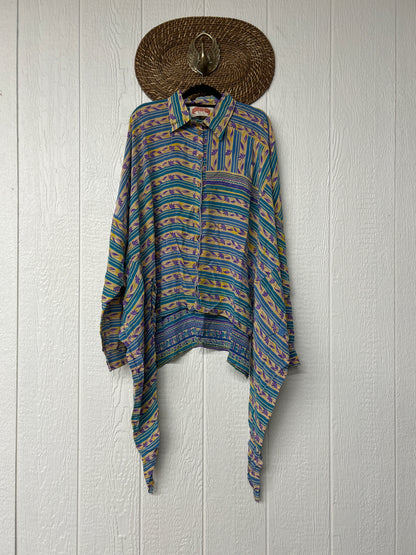 Crepe Sari Nirvana Button Down 1125 016