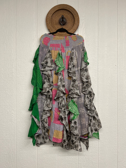 Pareo Kantha Willow Maxi Skirt 0826 025