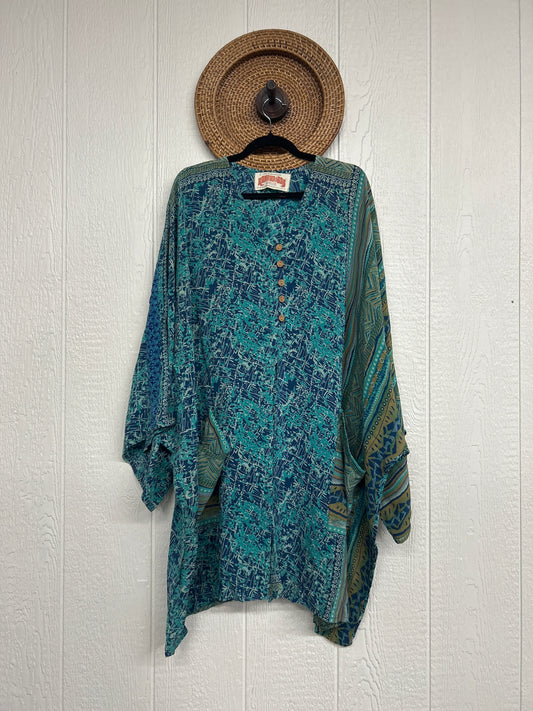 Crepe Sari Gaia Split Tunic 0226 012