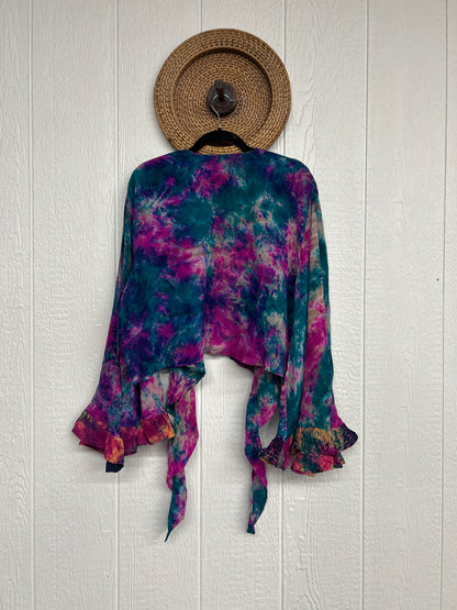 Crepe Sari Zeppelin Crop Shrug 0426 233