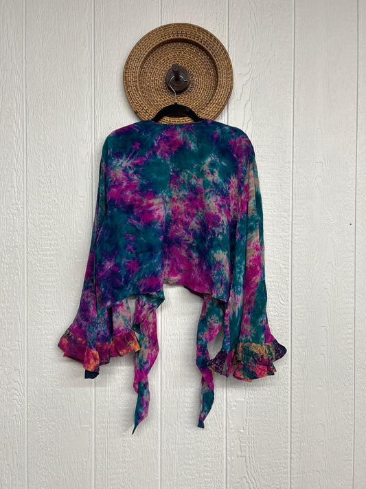 Crepe Sari Zeppelin Crop Shrug 0426 233