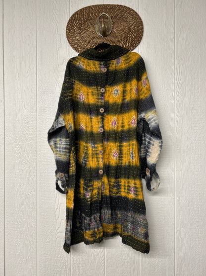 Aura Edit Koverlet Button Down Trench Coat 1026 033