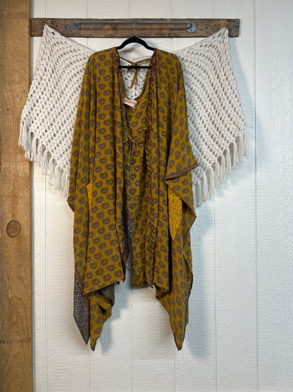 Crepe Sari Orchid Kimono 0626 271