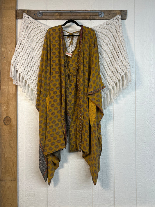 Crepe Sari Orchid Kimono 0626 271
