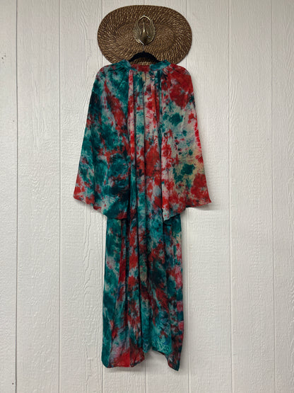 Crepe Sari Woodstock Duster Dress 0226 276