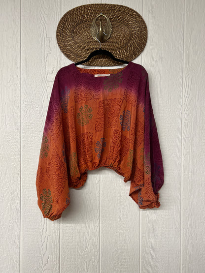 Crepe Sari Luna Crop Top 0126 272