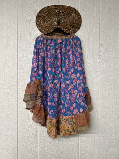 Crepe Wild Rose Skirt 1025 087