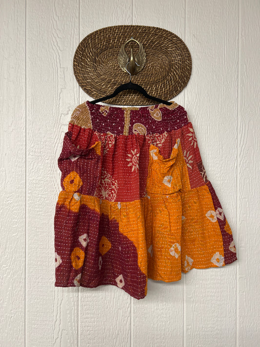 Pareo Kantha Meadow Skirt 0826 038