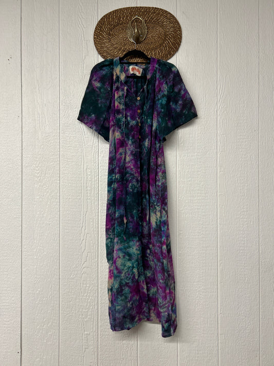 Crepe Sari Summer Woodstock Duster 0626 173