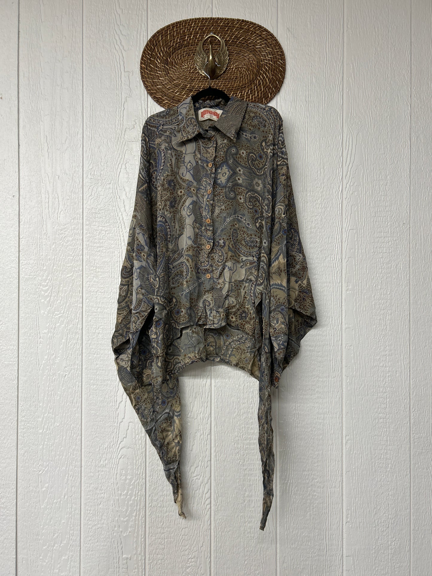 Crepe Sari Nirvana Button Down 1125 163