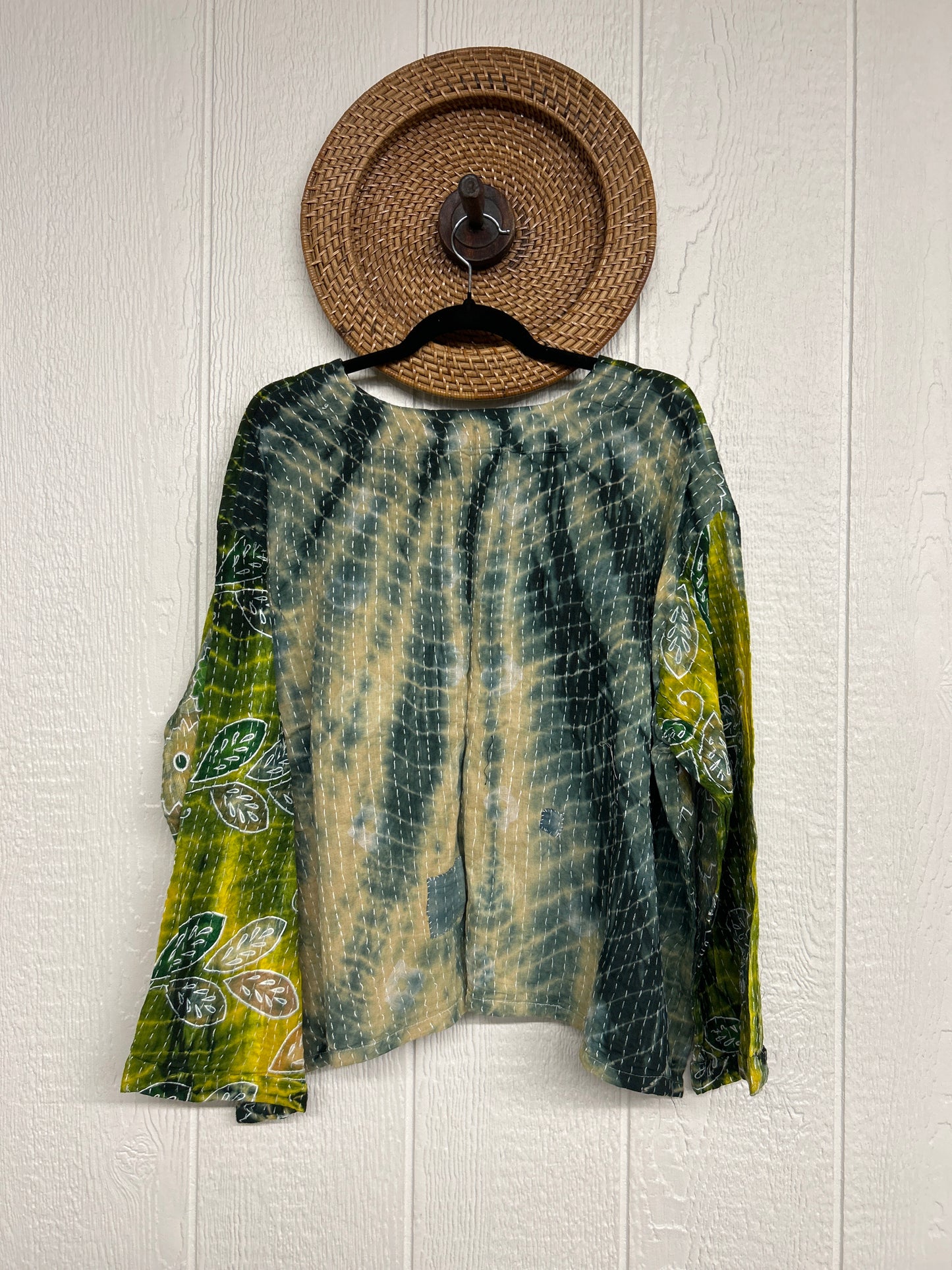 Pareo Kantha Wanderer Pocket Crop Top 0526 019