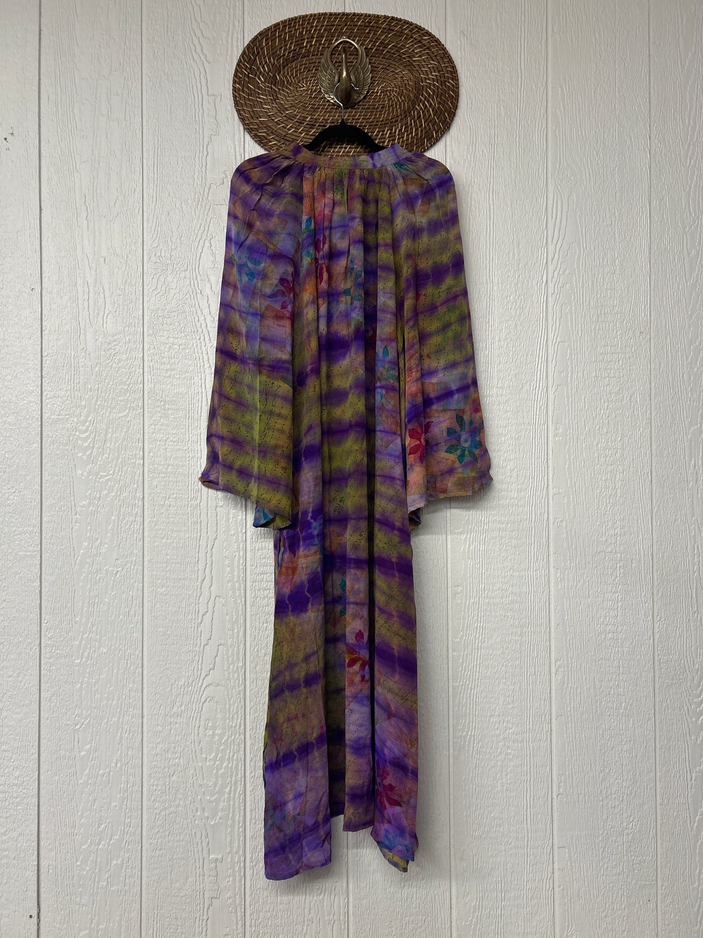 Crepe Sari Woodstock Duster Dress 0226 045