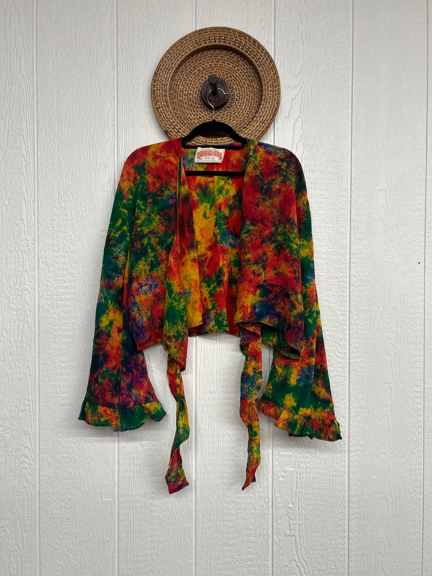 Crepe Sari Zeppelin Crop Shrug 0426 033