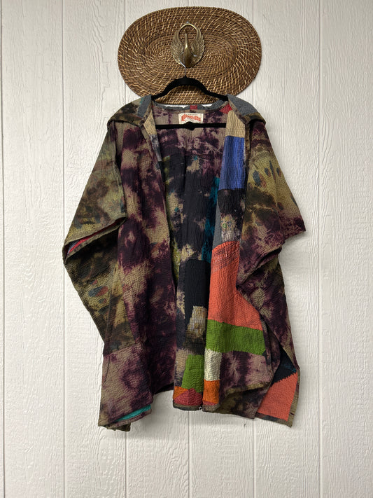 Aura Edit Fine Kantha Wanderlust Poncho 1026 010