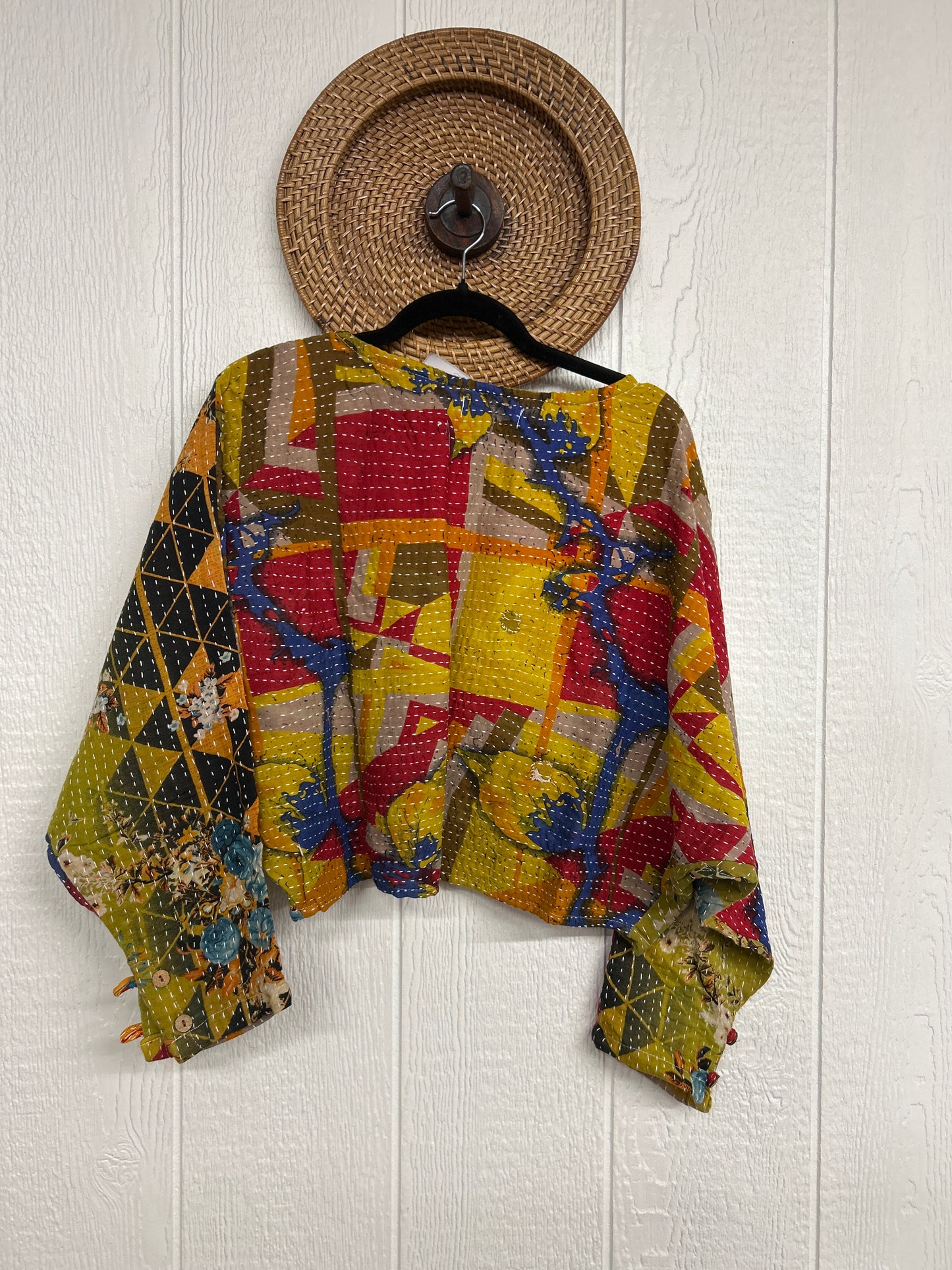 Pareo Kantha In Bloom Cropped Pullover 0326 131