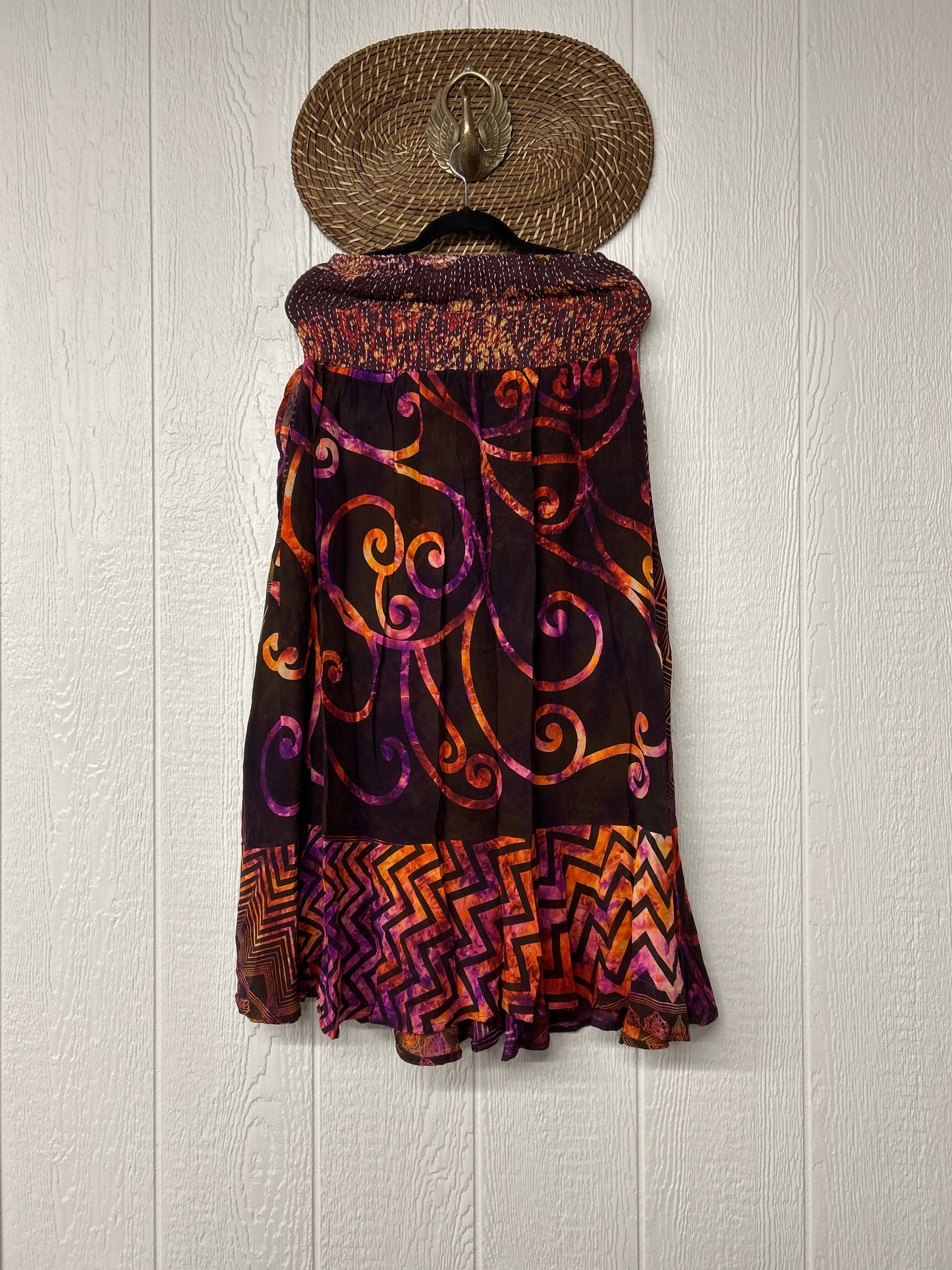 RETAIL Crepe Sari Inner Peace Wrap Skirt 0626 122