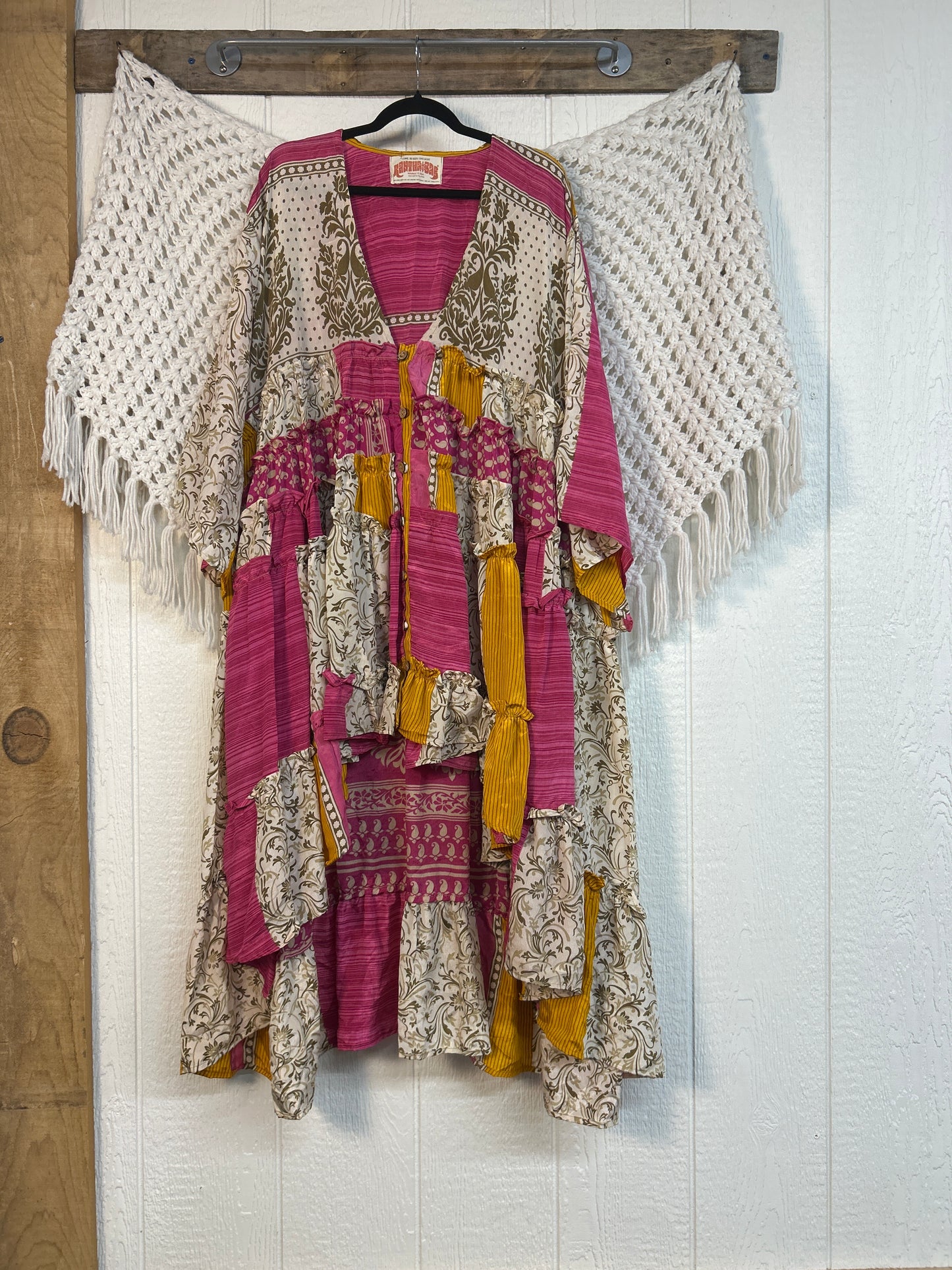 Rasgulla Sari Rhiannon Kimono 0826 013