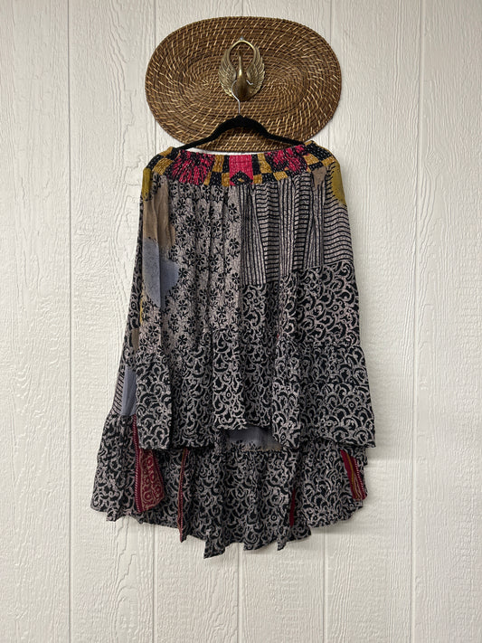 Crepe Sari Dahlia Skirt 1026 132
