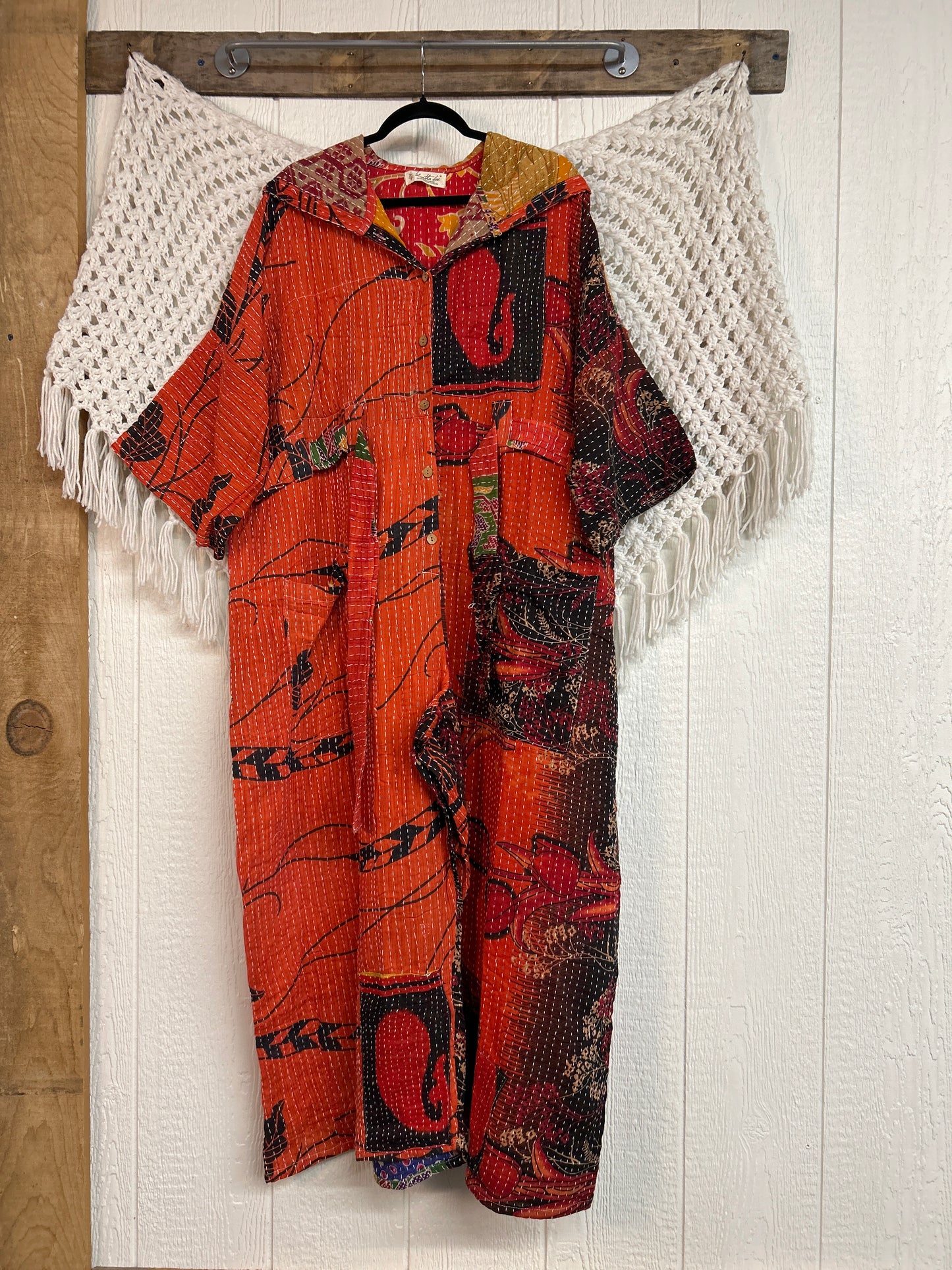 Kantha Zen Hoodie Jumpsuit 0925 219