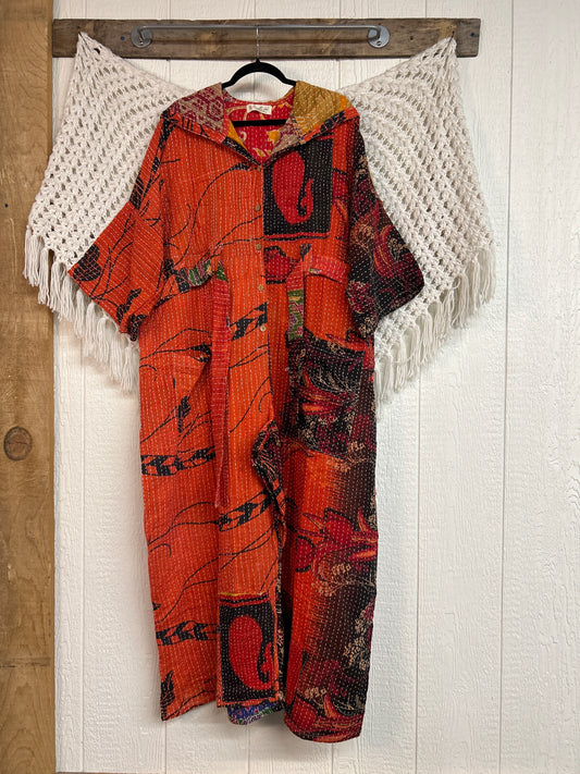 Kantha Zen Hoodie Jumpsuit 0925 219