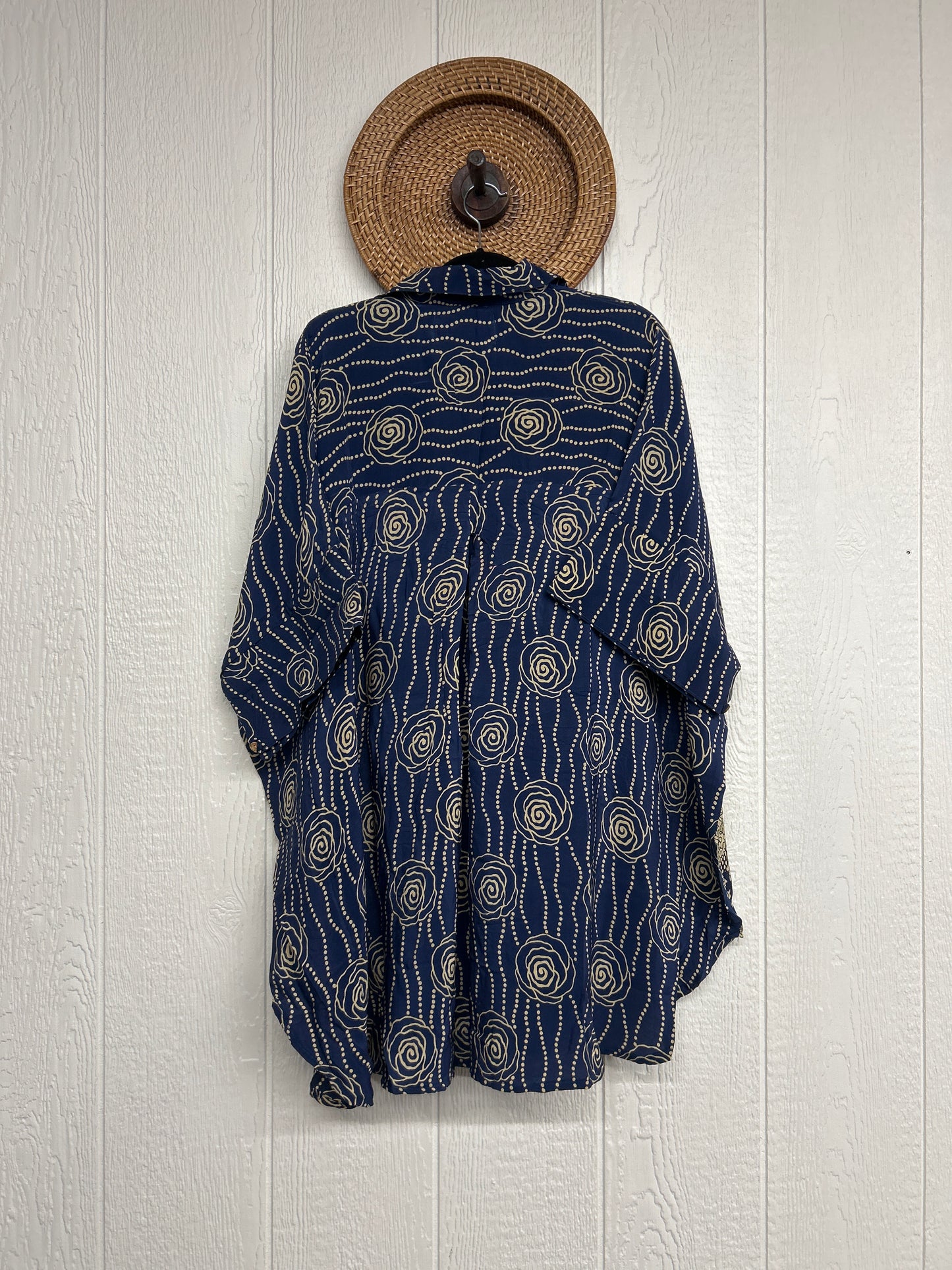 Crepe Sari Free To Be Button Down 0626 230