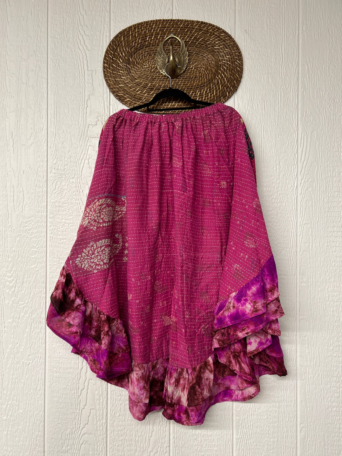 Pareo Kantha Wild Rose Skirt 0426 188
