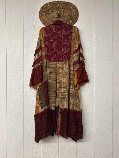 Crepe Sari Rhiannon Duster Dress 0226 017