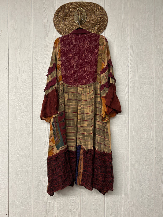 Crepe Sari Rhiannon Duster Dress 0226 017