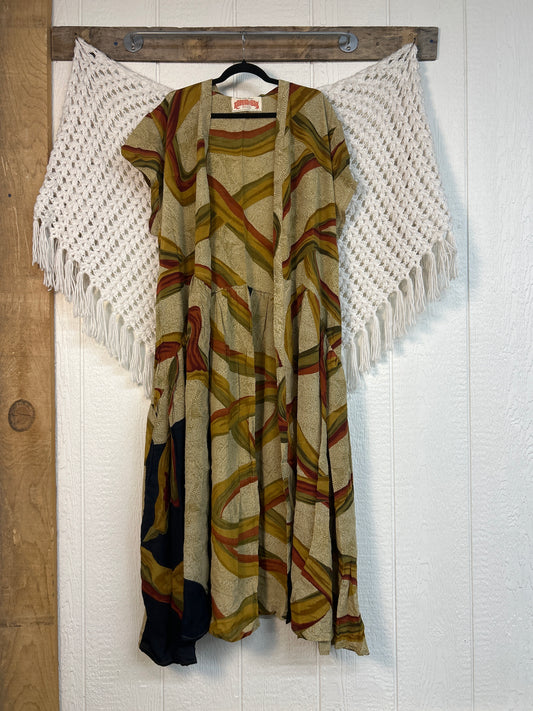 Crepe Sari Summer Evermore Kimono 0726 177