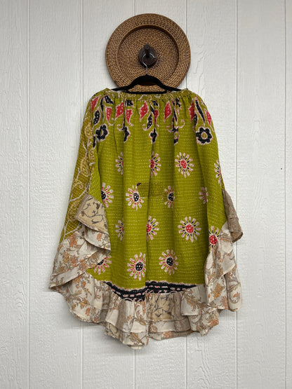 Pareo Kantha Wild Rose Skirt 0426 149