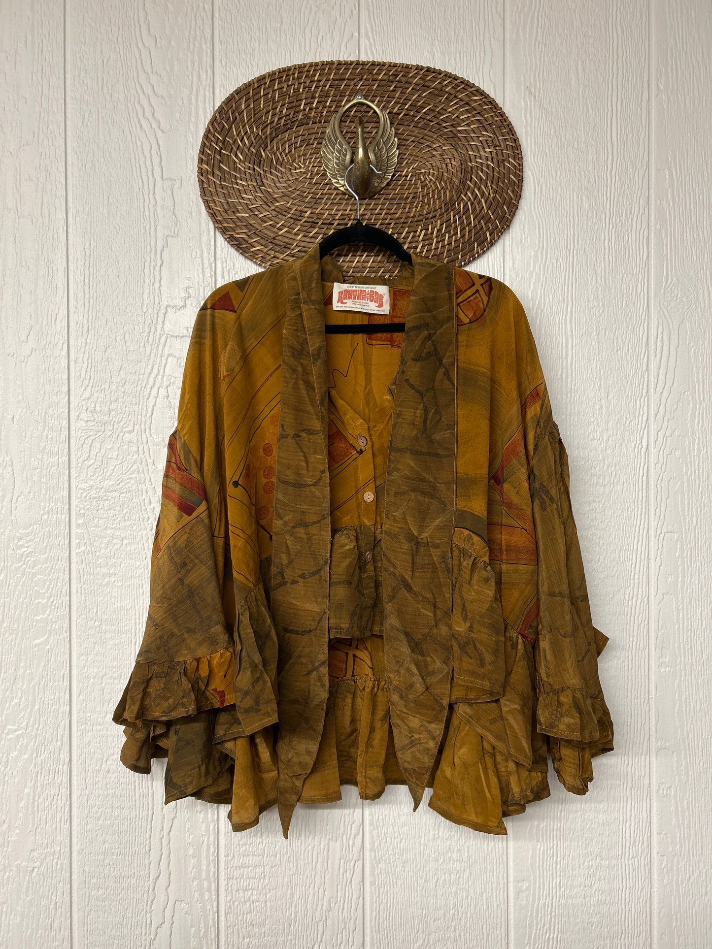 Crepe Sari Wild Rose Top 1225 202