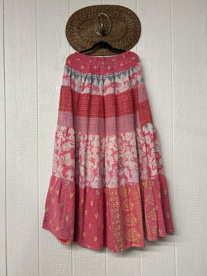 Pareo Kantha Lotus Maxi Skirt 0826 134