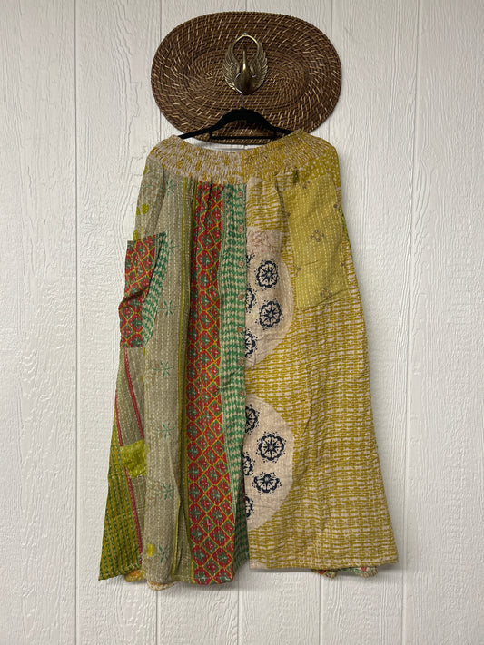 Pareo Kantha Butterfly Cargo Skirt 0426 039