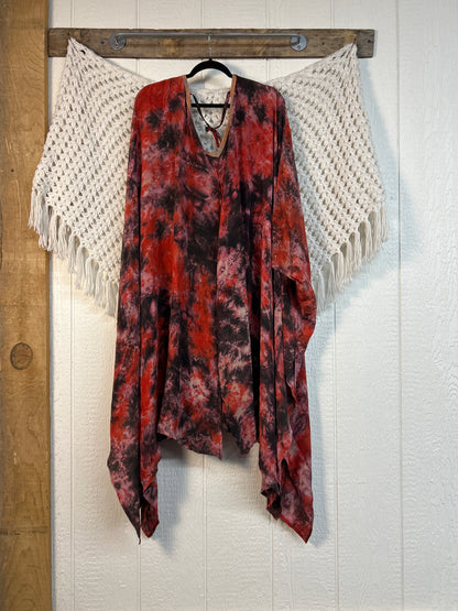 Crepe Sari Orchid Kimono 0626 223
