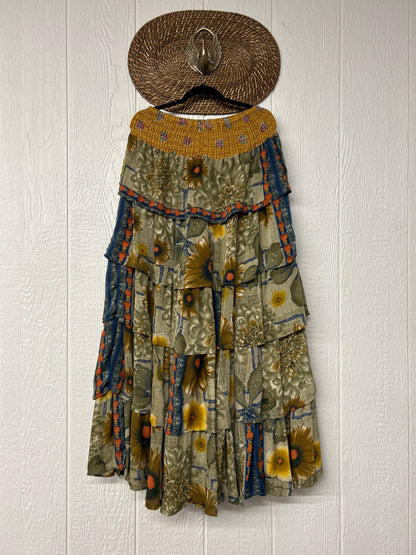 Rasgulla Sari Venus Ruffle Maxi 1125 004