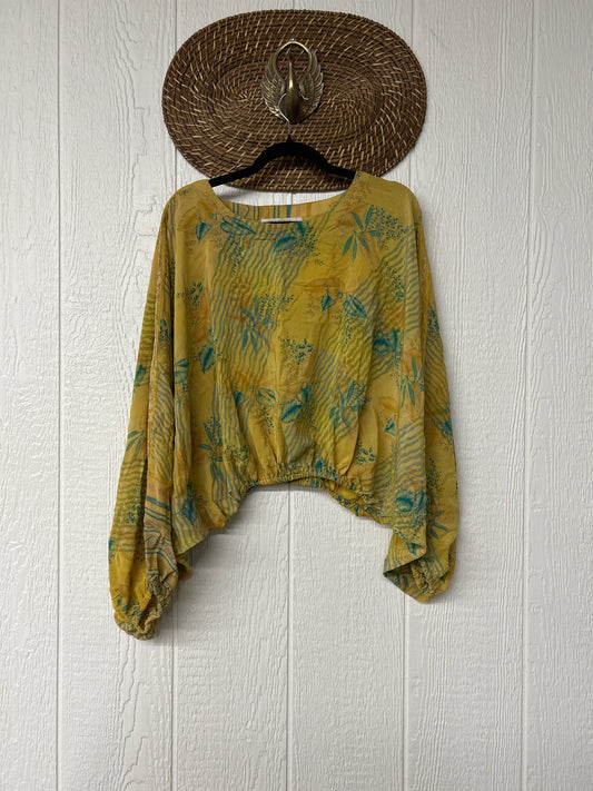 Crepe Sari Luna Crop Top 0126 153