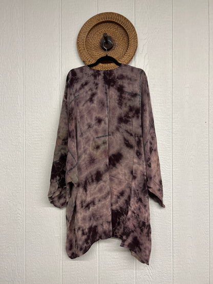 Aura Edit Crepe Sari Gaia Split Tunic 0726 010