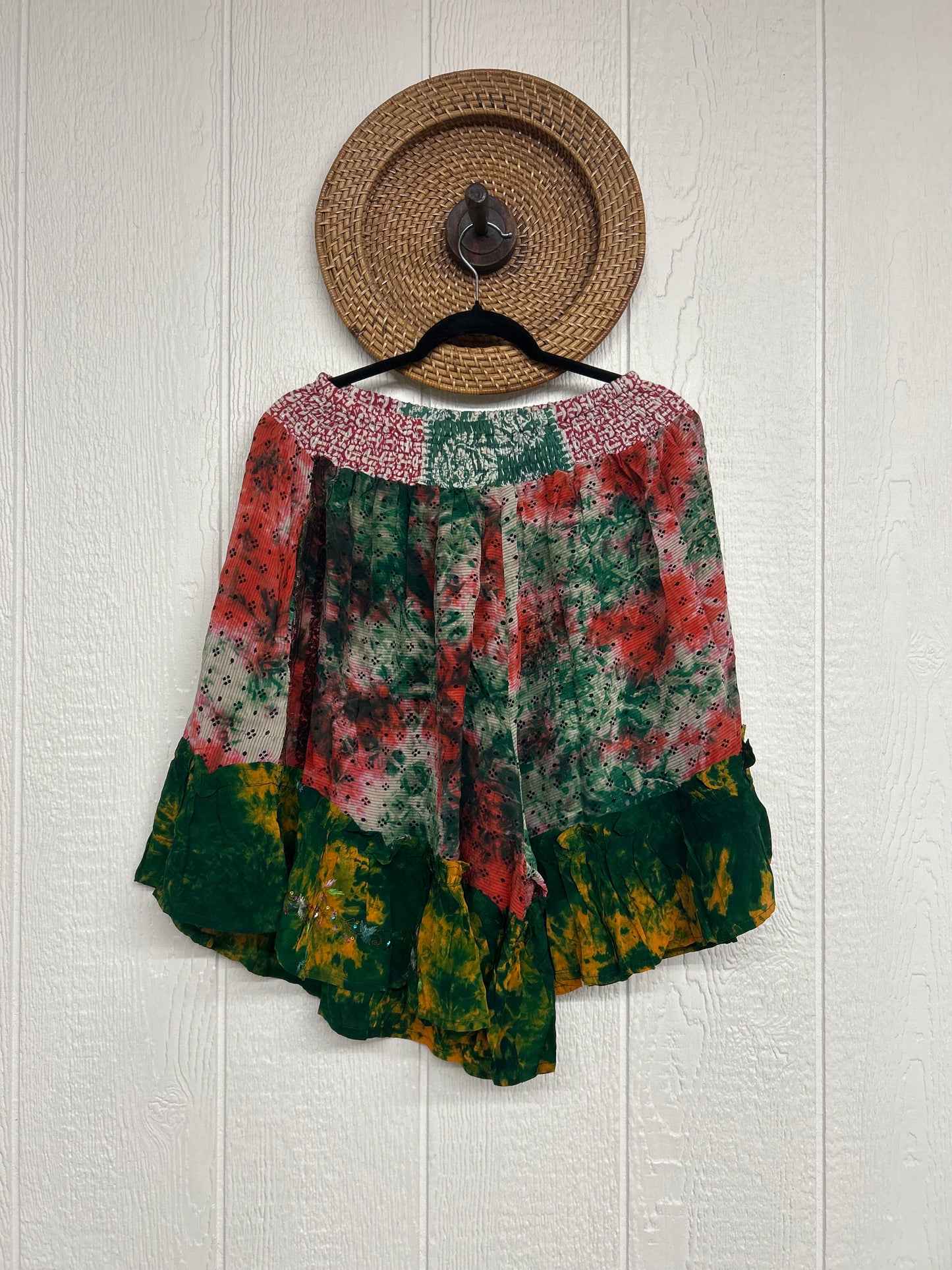 Crepe Sari Lover Cropped Culottes 0726 178
