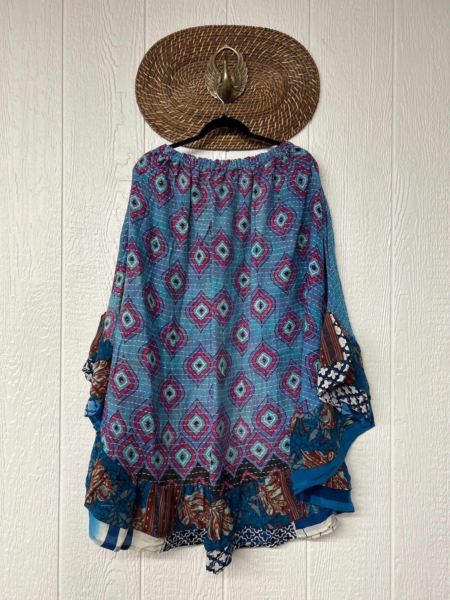 Pareo Kantha Wild Rose Skirt 0426 224