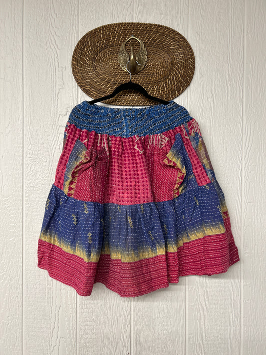 Pareo Kantha Meadow Skirt 0826 014