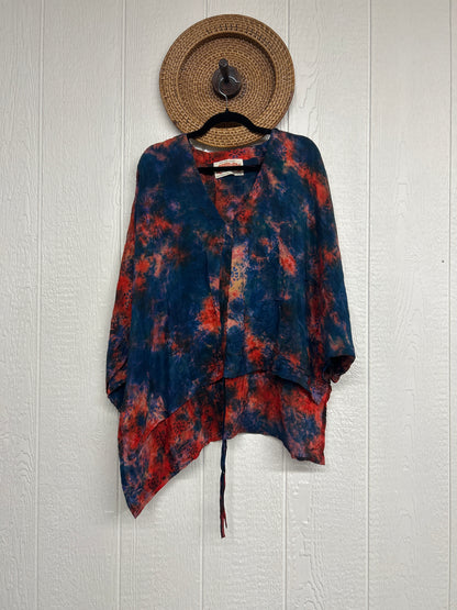 Crepe Sari Hi Lo Butterfly Top 0726 134