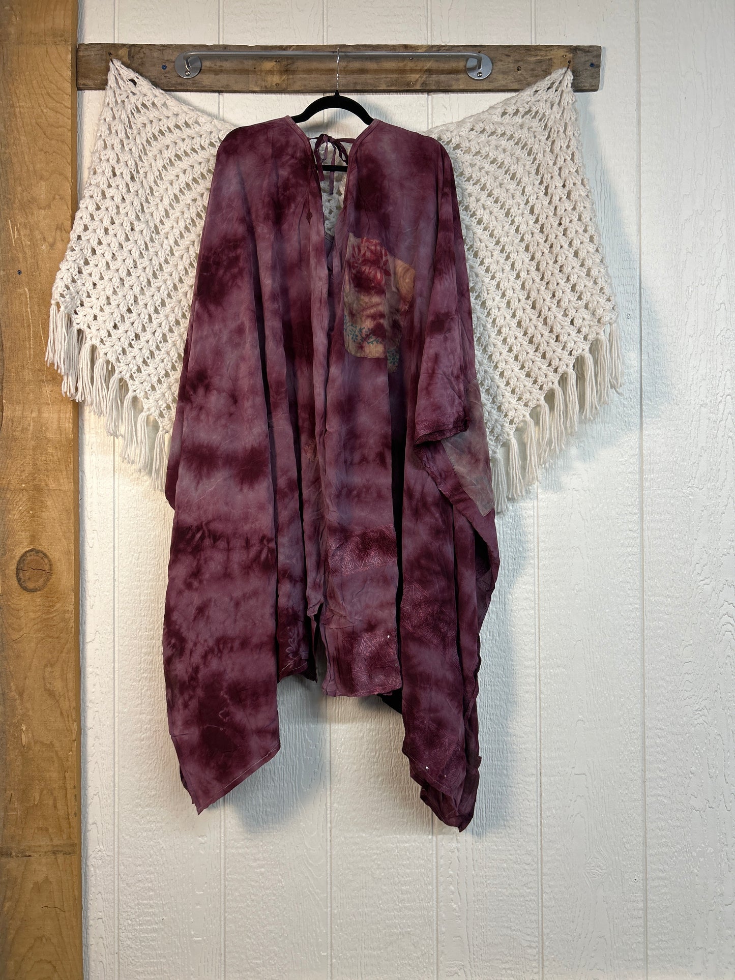 Crepe Sari Orchid Kimono 0626 276