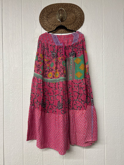 Pareo Kantha Lotus Maxi Skirt 0826 199