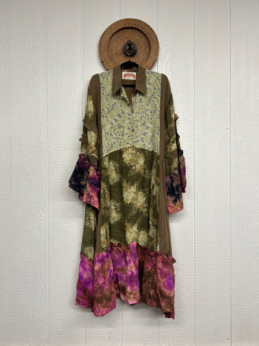 Crepe Sari Rhiannon Duster Dress 0226 211