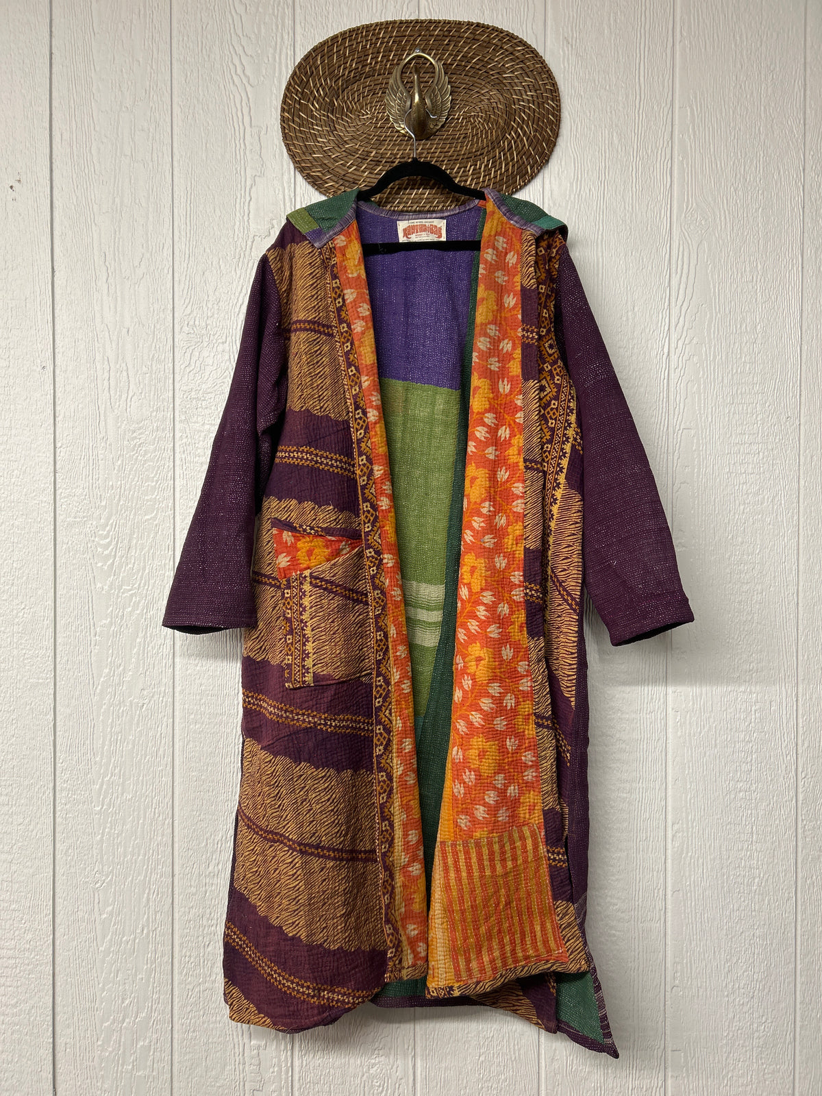 Fine Kantha Rising Sun Coat 1026 054