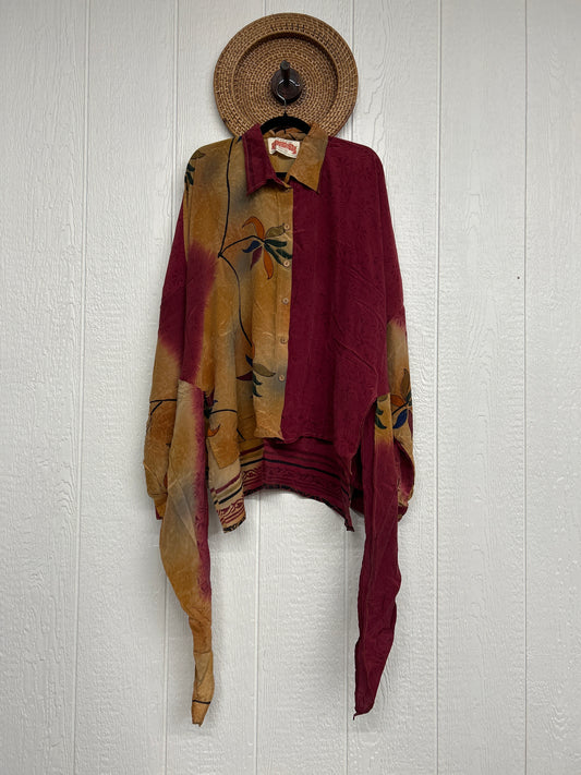 Crepe Sari Nirvana Button Down 1125 198