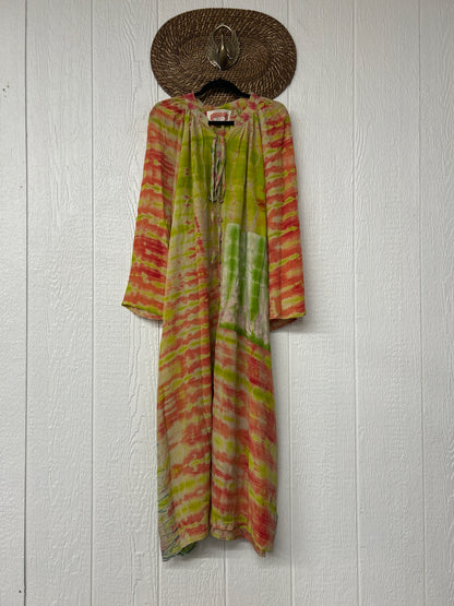 Crepe Sari Woodstock Duster Dress 0226 128