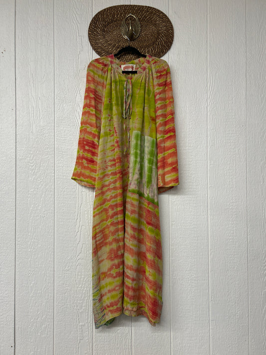 Crepe Sari Woodstock Duster Dress 0226 128