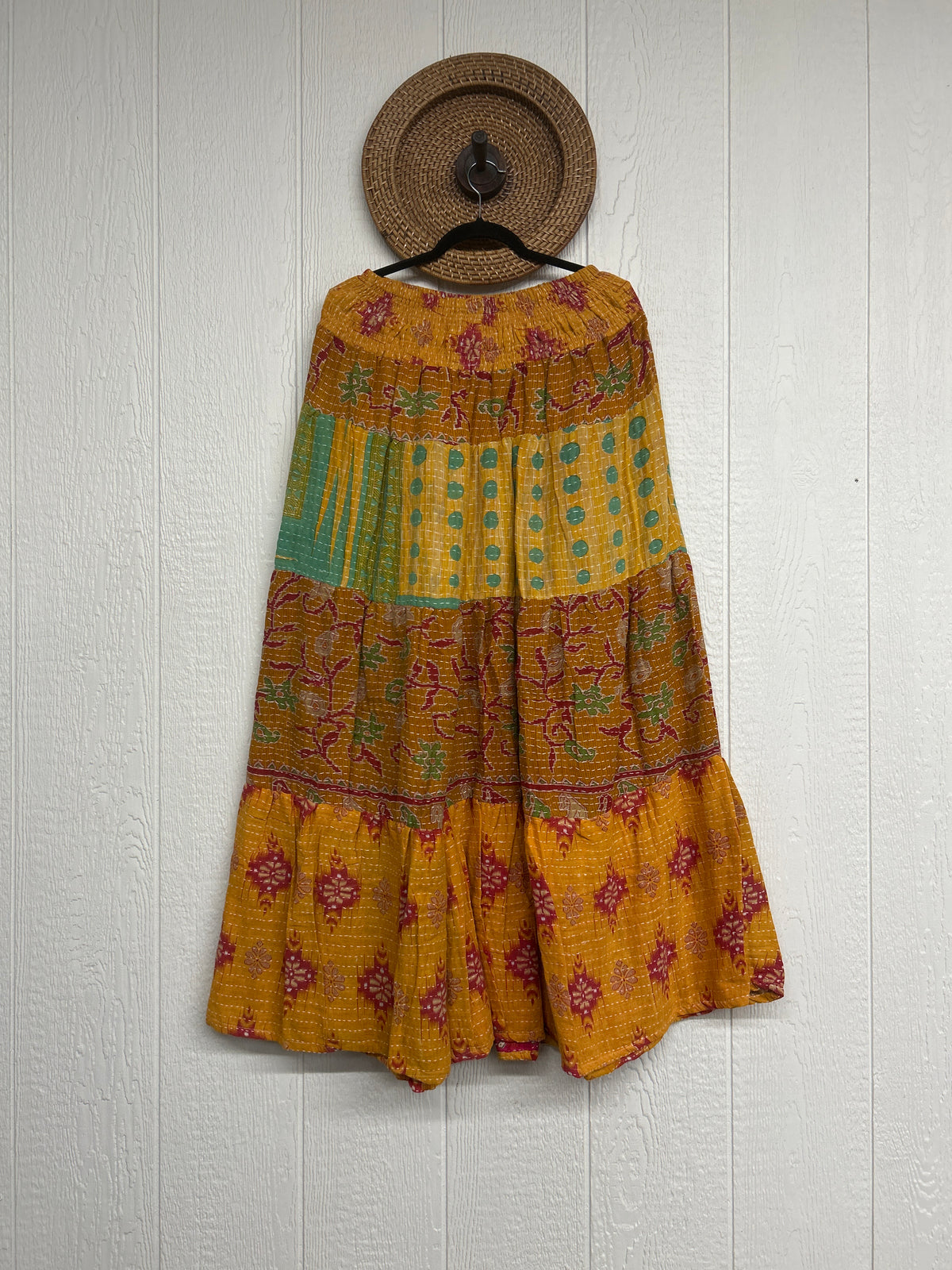 Pareo Kantha Lotus Maxi Skirt 0826 272