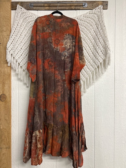 Crepe Sari Dahlia Duster Dress 0326 082